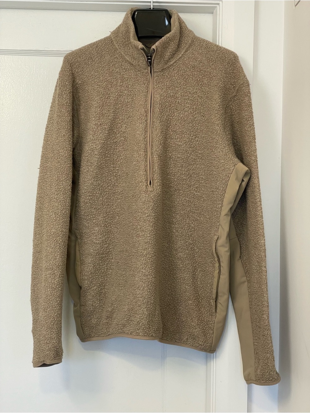 Lululemon Half-Zip Sherpa Pullover Sweater - Taupe